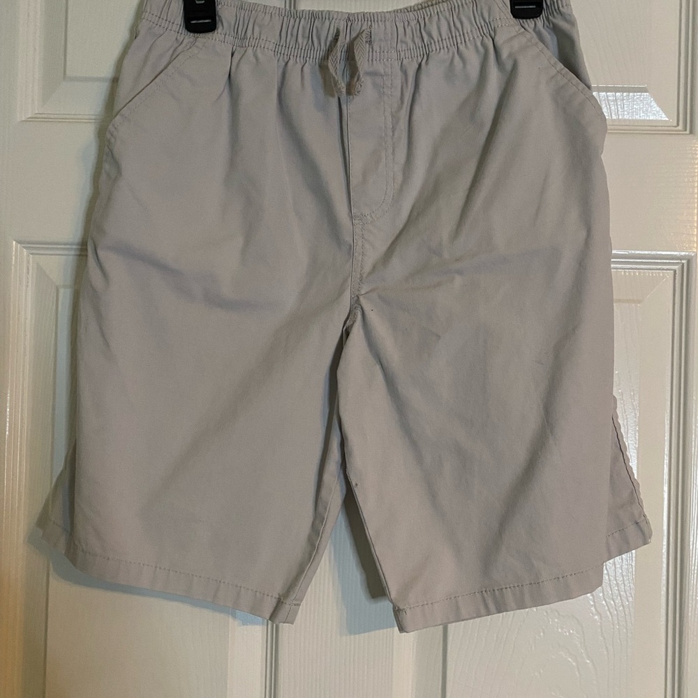 Wonder Nation Kids Light Gray Flat Front Shorts